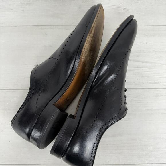 Allen Edmonds Fairfax‎ Wholecut Oxfords Shoes Mens 13 D Black Leather BrogueK main image 5